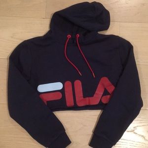 Fila cropped hoodie
